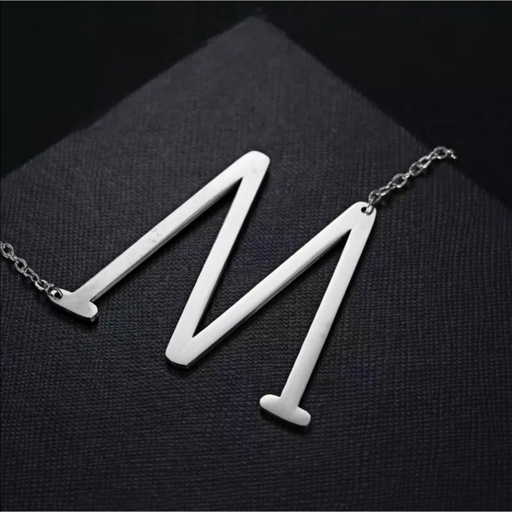 Initial “M” Necklace